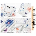 thumbnail image 5 of Fantaslook 3/4 Length Sleeve Womens Tops Dressy Casual Boho Blouses V Neck Pleated Tunic Tops Work Shirts, 5 of 8