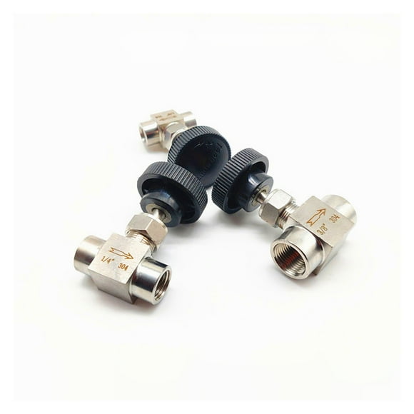 304 Stainless Steel Needle Valve 1/8" 1/4" 3/8" 1/2" Female Thread Globe Valve ,Easy to Install