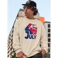 thumbnail image 2 of 4Th July Usa Independence Day Sweatshirt Men -Image by Shutterstock, Male Large, 2 of 4