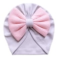 thumbnail image 2 of Turbante Bebe Moño, Recien Nacida, Niña, Estilo rib, 4pzas, 2 of 5
