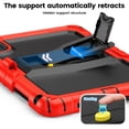 thumbnail image 3 of XYX for Lenovo Tab M11/K11 LTE 2024 Case 11 inch, 3in1 Heavy Duty Shockproof Tablet Cover with Stand, Shoulder Strap, Red, 3 of 7