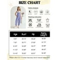 thumbnail image 2 of Usaibhir Girls' Casual Sleeveless Jumpsuits Loose Spaghetti Strap Romper Long Pants Kids V-Neck Overalls with Pockets, 2 of 7