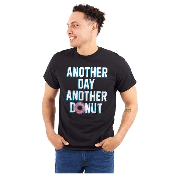 Another Donut Funny Sweet Tooth Men's Graphic T Shirt Tees Brisco Brands S