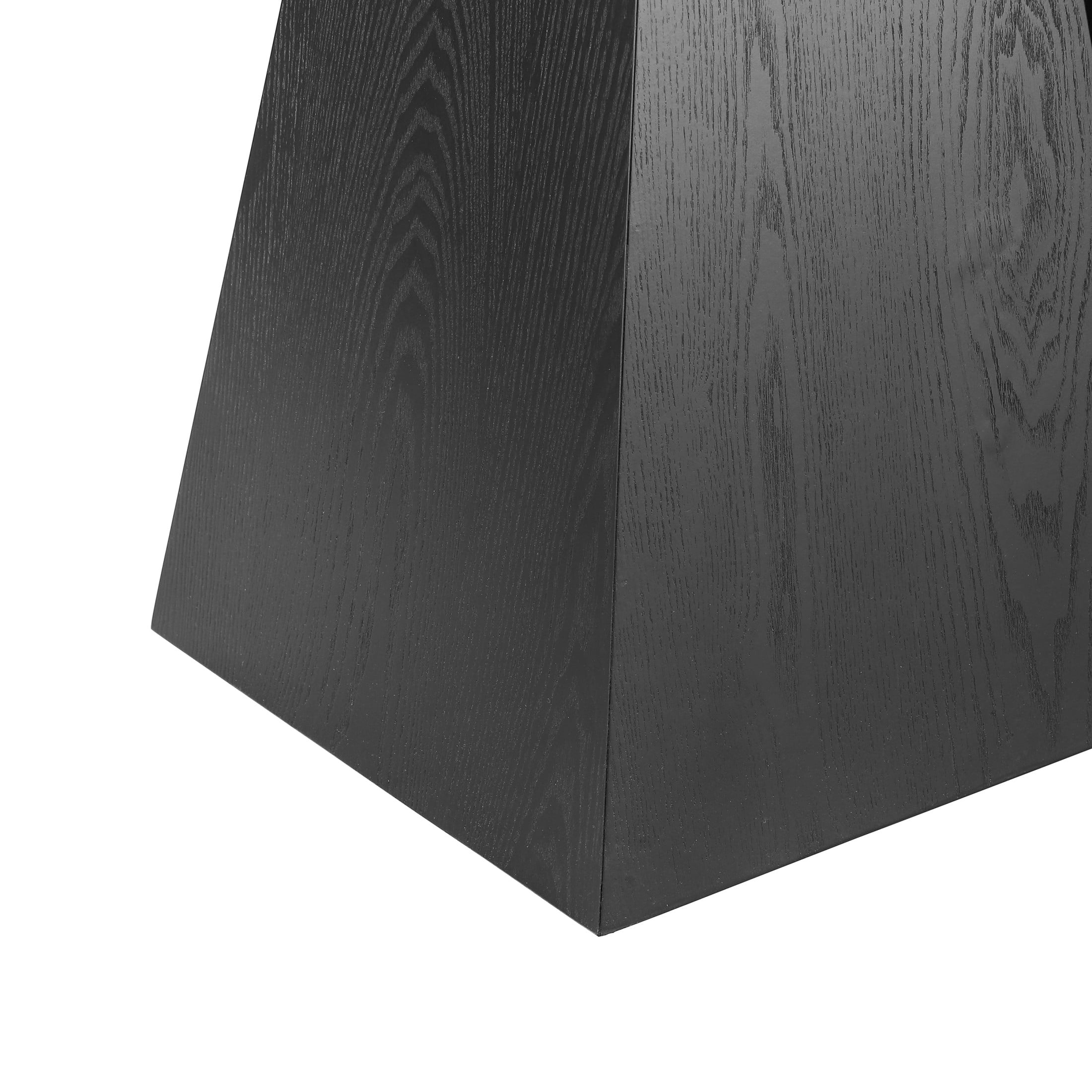 Christopher Knight Home 51” Modern Console Table with Sculptural Base, Wood Entryway Sofa Table, Black