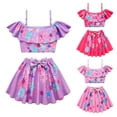 thumbnail image 4 of 2-Piece Mirabel Swimsuits for Girls Off Shoulder Ruffle Bathing Suit Swimwear, 4 of 7