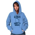 thumbnail image 3 of Utah Easy To Draw Beehive State Unisex Plus Fleece Graphic Hoodie Brisco Brands 4X, 3 of 5