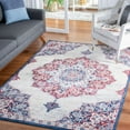 thumbnail image 2 of SAFAVIEH Brentwood Dimitri Floral Bordered Area Rug, 5'3" x 7'6", Ivory/Red, 2 of 8