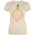 thumbnail image 1 of Halloween Légume Jaune Onion Costume Juniors T-Shirt Doux, 1 of 1
