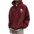 thumbnail image 2 of Sudadera con capucha para hombre, sudadera con capucha con letras estampadas, jersey de manga larga, sudadera con capucha para hombre, abrigo de poliéster, 2 of 6