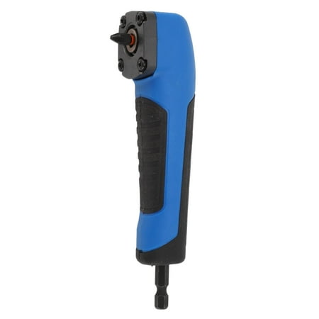 YAHHU 5.9 Ergonomic 90° Right-Angle Drill Adapter – ABS & Alloy Steel Blue Ideal for Tight Spaces & Multi-Tool Use