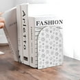 thumbnail image 6 of Naloa Snowflake Minimalist 2 Pcs Bookend Large Capacity Office Book Ends for Home Office Library School Study Decoration, 6 of 8