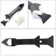 thumbnail image 5 of HEVIRGO 1Pc Scraper + 5Pcs Corner Angle Caulking Polishing Pad Glass Sealant Remover ABS, 5 of 8