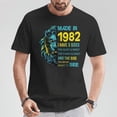thumbnail image 2 of 1982 I Have 3 Sides T-Shirt – Retro Graphic Tee for Men, Vintage 1982 Birthday Gift, 40th Birthday Present, Classic Personality Statement Shirt, Funny Novelty T-Shirt for Him, 2 of 3