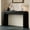 Black, variant on Retro Curved Console Table with 2 Drawers, Versatile 54'' Long Accent Entryway Table Sofa Table with Thick Legs for Hallway & Living Room, Dark Navy