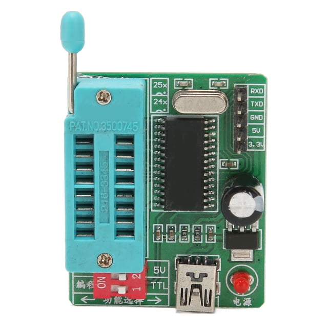 BIOS Programmeur USB, CH341A Programmeur de Haute Précision Petite Lumière pour 24 25 Puce Série