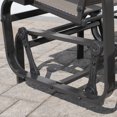 thumbnail image 3 of Sojag 2 x 2 x 3 ft Dark Brown Belle Steel Glider, 3 of 8
