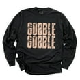 thumbnail image 5 of Gobble Gobble Block Distressed - Women's Garment Dyed Long Sleeve Graphic T-Shirt, 5 of 13