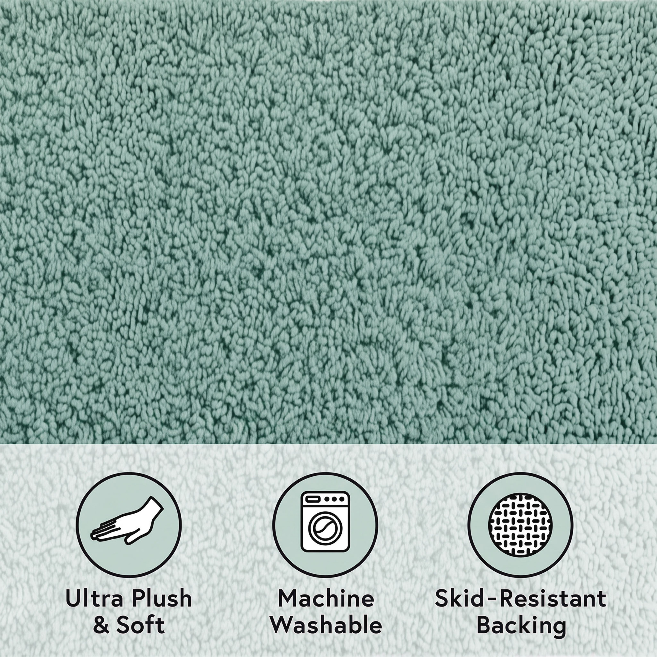 Better Homes & Gardens Ultra Soft Rug, 20" x 34", Green photo 3