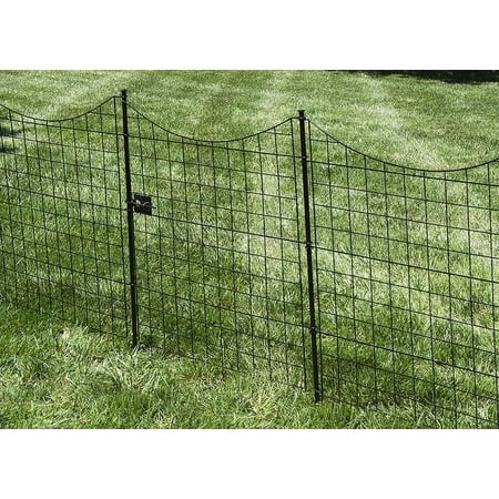 Zippity Outdoor Products 41in Semi-Permanent Black Metal Garden Fence Gate