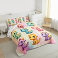 thumbnail image 3 of Manfei Cute Dragon 2pcs Bedding Comforter Set for Teens Kids Children,Kawaii Animal Twin Comforter Sets,Abstract Gradient Breathable Bedding Set,Breathable Home Decor,Reversible, 3 of 8
