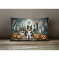 thumbnail image 3 of Carolines Treasures DAC2053PW1216 16 x 12 in. Unisex Sheltie Spooky Halloween Fabric Decorative Pillow, 3 of 4