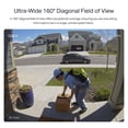 thumbnail image 3 of TP-Link Tapo TD20 Smart Wireless Video Doorbell, 2K Live View, 160° Wide Angle Field of View, AI Detection,  Subscription Not Required - TD20, 3 of 17