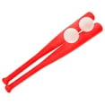 thumbnail image 4 of CIMAXIC Ensemble de 2 Bâtons de Baseball d'Extérieur en Plastique Rouges pour Tout-Petits, Entraînement à la Coordination Oeil-Main, 4 of 7