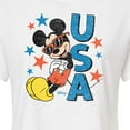 thumbnail image 3 of Disney - Americana - Mickey Sunglasses USA  - Juniors Cropped Cotton Blend T-Shirt, 3 of 5