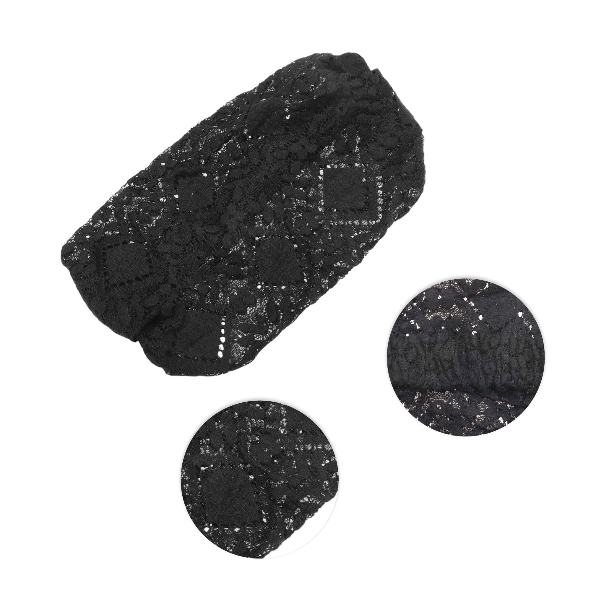Unique Bargains 1pc Fashion Wide Headwrap 8.66"x5.12" Black