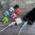 thumbnail image 1 of GreenHome 1 par de cables de carga Protector de cable anti-margán flexible Datos de espiral duradero Manga protectora con lechón greenhome iPhone X, 1 of 7