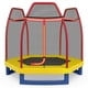thumbnail image 1 of Costway Trampolín infantil de 2,13 m con red de seguridad, colchón de resorte y lona de salto, color naranja, 1 of 3