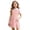 Pink, variant on Girls Uniform Dress Sleeveless Crew Neck Jumper Dress A-Line Uniform Skirts with Pockets Back to School Dress Size 3-12 Years