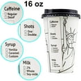 thumbnail image 2 of 70 Sets Disposable Coffee Cups with Lids, To Go Hot Coffee Cups, Durable Paper Cups with Lids, City Skyline Design, 2 of 5