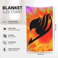 thumbnail image 3 of Fairy Tail Blanket Anti-Pilling Flannel 32"X48" Super Soft Plush Air Condition Quilt Fluffy Warm Cozy Decorative Blankets, 3 of 7