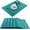 Cyan, variant on Christmas Placemats Set of 6 Vinyl Woven Non-Slip Placemats Washable Easy to Clean Table Mats for Dining Table (Snow Red)