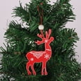 thumbnail image 6 of HongHeng Christmas Clearance Under $5.00 Christmas Red Decorative Pendant Made of Wood Suitable for Christmas Tree Doors and Fireplaces, 6 of 6