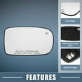 thumbnail image 3 of Unique Bargains 1 Pcs Heated Mirror Glass 68101146AA Passenger Side for Chrysler 200 2011-2017 for Dodge Charger 2011-2021, 3 of 7
