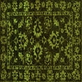 thumbnail image 1 of Ahgly Company Indoor Square Oriental Green Traditional Area Rugs, 3' Square, 1 of 4