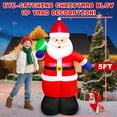 thumbnail image 2 of Decoración navideña inflable de Papá Noel Danxilu, 152 cm, LED, para exteriores, 2 of 9