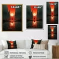 thumbnail image 4 of Designart "Minimalistic Art Red silence I" Minimalism Floater Framed Wall Decor, 4 of 7