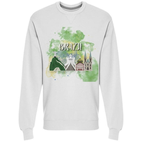 Brazil Landmark Sweatshirt Men -Image by Shutterstock, Male Large