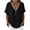 Black(Womens Shirts), variant on GUACER Womens V Neck Flowy Tee Blouses Lace Trim Short Sleeve Shirts Button Detail Casual Boho Summer Tunic Tops