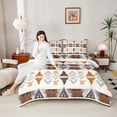 thumbnail image 4 of Castle Fairy Tribal Aztec Twin Comforter Sets,Bohemian Theme Bedding Set, 4 of 8