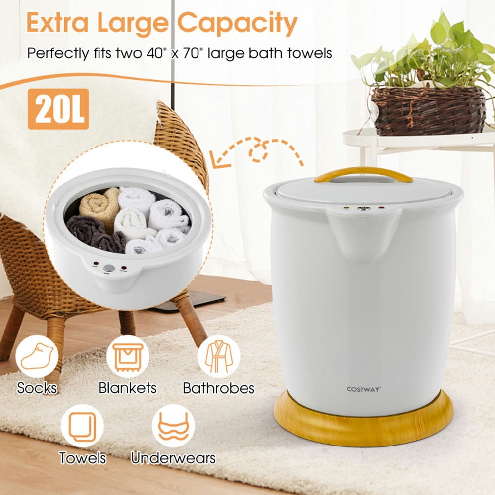 YYAo Apartments Dryer, Laundry Dryer,Towel Warmer Bucket with Fragrance Holder and Auto Shut-Gray