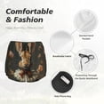 thumbnail image 6 of Lsque Palatial Style Flower Rabbit Printed Women's Running Shorts with Liner Pockets,Elastic Quick Dry Workout Athletic Gym Yoga Shorts,Womens High Waist Shorts-X-Large, 6 of 9