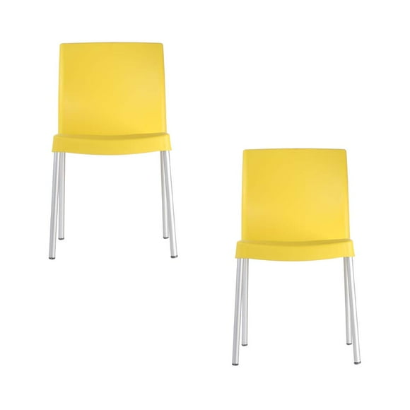 Juego 2 sillas hot amarillas