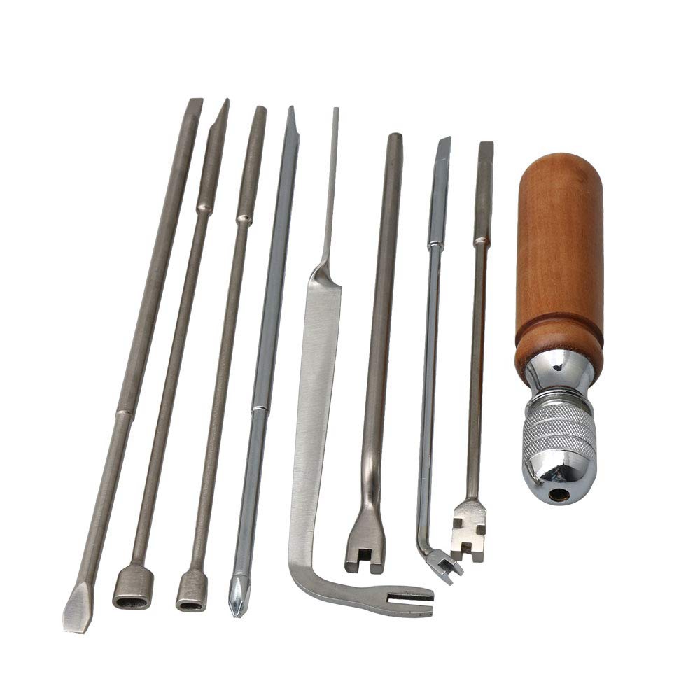 13Pcs Piano Tuning Tool Piano Tuning Maintenance Tool Piano Tuning Tool Kit with Tuning Wrench