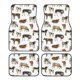 thumbnail image 1 of Fotbe Cow Juego de 4 Tapetes para Auto con Estampado – Alfombrillas de Goma Reforzada, Diseño Antideslizante, Protección para Todo el Año – Vehículos, Autos, Camionetas y SUVs, 1 of 7