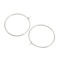 thumbnail image 2 of 1000pcs Brass Wine Glass Charm Rings Hoop Earrings Findings Silver 30x0.8mm 20 Gauge, 2 of 3