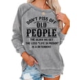 thumbnail image 1 of Avamo Letter Print Long Sleeve Pullovers Hip Hop Winter Clothes Sweatshirt Women Streetwear Tops, 1 of 2